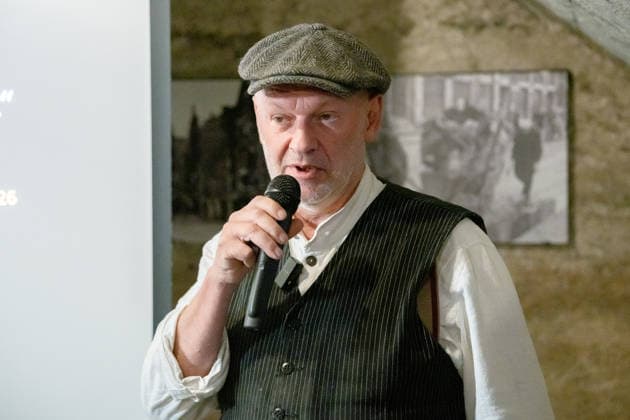 Erhalt des Großen Bunkers der Neuen Reichskanzlei, Präsentation Berlin, Verein Berliner Unterwelten, Unterirdische Ausstellungsräume des Vereins, Am Zeughaus, Dietmar Arnold, Vorsitzender, für den Erhalt des Großen Bunkers der Neuen Reichskanzlei, Präsentation, Pressekonferenz Berlin Berlin GER *** Preservation of the Great Bunker of the New Reich Chancellery, Presentation in Berlin, Berliner Unterwelten Association, the association’s underground exhibition spaces, Am Zeughaus, Dietmar Arnold, Chairman, for the Preservation of the Large Bunker of the New Reich Chancellery, Presentation, Press Conference, Berlin, Germany