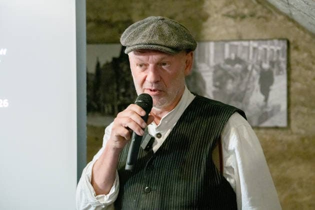 Erhalt des Großen Bunkers der Neuen Reichskanzlei, Präsentation Berlin, Verein Berliner Unterwelten, Unterirdische Ausstellungsräume des Vereins, Am Zeughaus, Dietmar Arnold, Vorsitzender, für den Erhalt des Großen Bunkers der Neuen Reichskanzlei, Präsentation, Pressekonferenz Berlin Berlin GER *** Preservation of the Great Bunker of the New Reich Chancellery, Presentation in Berlin, Berliner Unterwelten Association, the association’s underground exhibition spaces, Am Zeughaus, Dietmar Arnold, Chairman, for the Preservation of the Large Bunker of the New Reich Chancellery, Presentation, Press Conference, Berlin, Germany