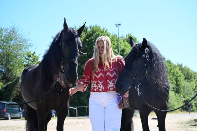 Aken, The Netherlands, 2026-08-11 14:29:33 AACHEN, 11-08-2026, Allianz Park Princess of Orange Princess Amalia attends the opening of the 2026 FEI World Championships in Aachen. The FEI World Championships is a large-scale global equestrian event where world titles are contested in all six equestrian disciplines: dressage, eventing, driving, para-dressage, show jumping, and vaulting. This year, the event is being organized in Aachen, which, like Rotterdam, is known for its Concours Hippique International Officiel (CHIO), and takes place at Allianz Park. PHOTO: NLBeeld Patrick van Emst Credit: NL Beeld Patrick van Emst  Copyright: xx x