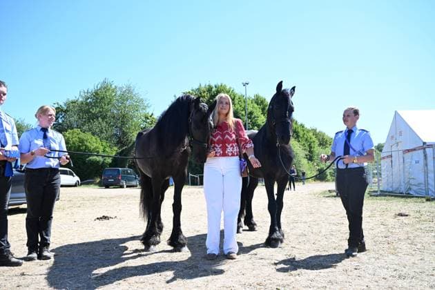 Aken, The Netherlands, 2026-08-11 14:29:40 AACHEN, 11-08-2026, Allianz Park Princess of Orange Princess Amalia attends the opening of the 2026 FEI World Championships in Aachen. The FEI World Championships is a large-scale global equestrian event where world titles are contested in all six equestrian disciplines: dressage, eventing, driving, para-dressage, show jumping, and vaulting. This year, the event is being organized in Aachen, which, like Rotterdam, is known for its Concours Hippique International Officiel (CHIO), and takes place at Allianz Park. PHOTO: NLBeeld Patrick van Emst Credit: NL Beeld Patrick van Emst  Copyright: xx x