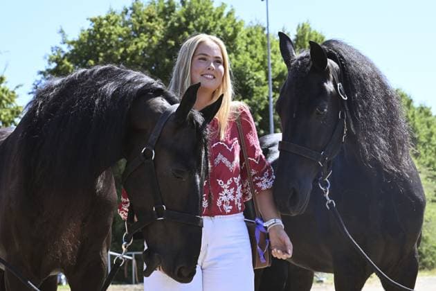 Aken, The Netherlands, 2026-08-11 14:29:24 AACHEN, 11-08-2026, Allianz Park Princess of Orange Princess Amalia attends the opening of the 2026 FEI World Championships in Aachen. The FEI World Championships is a large-scale global equestrian event where world titles are contested in all six equestrian disciplines: dressage, eventing, driving, para-dressage, show jumping, and vaulting. This year, the event is being organized in Aachen, which, like Rotterdam, is known for its Concours Hippique International Officiel (CHIO), and takes place at Allianz Park. PHOTO: NLBeeld Patrick van Emst Credit: NL Beeld Patrick van Emst  Copyright: xx x