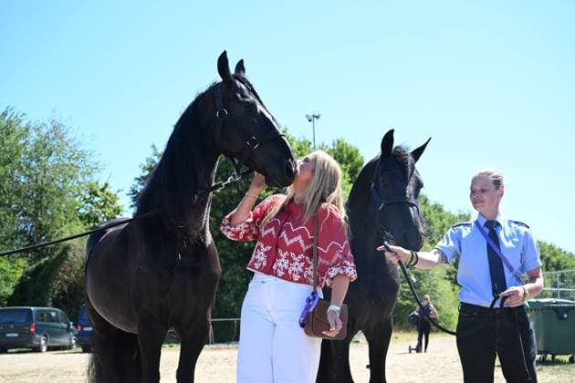 Aken, The Netherlands, 2026-08-11 14:29:48 AACHEN, 11-08-2026, Allianz Park Princess of Orange Princess Amalia attends the opening of the 2026 FEI World Championships in Aachen. The FEI World Championships is a large-scale global equestrian event where world titles are contested in all six equestrian disciplines: dressage, eventing, driving, para-dressage, show jumping, and vaulting. This year, the event is being organized in Aachen, which, like Rotterdam, is known for its Concours Hippique International Officiel (CHIO), and takes place at Allianz Park. PHOTO: NLBeeld Patrick van Emst Credit: NL Beeld Patrick van Emst  Copyright: xx x