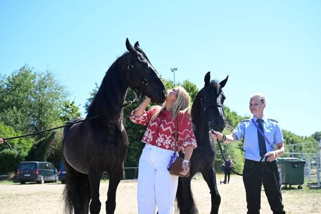 Princess Amalia Attends Opening of 2026 FEI World Championships - Aachen Princess Amalia of the Netherlands attends the opening of the 2026 FEI World Championships at Allianz Park in Aachen, Germany on August 11, 2026. The FEI World Championships is a global equestrian event featuring world titles in dressage, eventing, driving, para-dressage, show jumping, and vaulting, with Aachen hosting the event as a renowned venue for Concours Hippique International Officiel (CHIO). Photo by Patrick van Emst NLBeeld Bruno Press ABACAPRESS.COM Aachen Netherlands  Copyright: xBrunoxPress ABACAx
