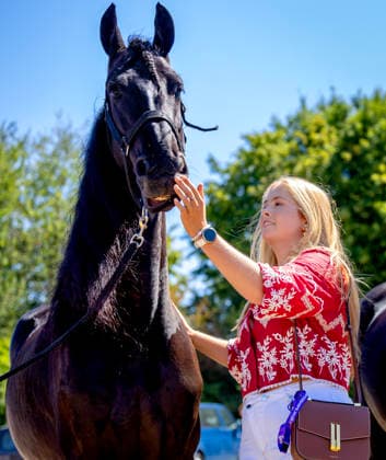 11-08-2026 Germany Princess Amalia attended the opening of the 2026 FEI World Championships in Aachen. The FEI World Championships is a global equestrian event where world titles are contested in dressage, eventing, driving, para-dressage, show jumping, and vaulting, held at Allianz Park. During the opening ceremony, the Royal Stables of Denmark, Great Britain, and the Netherlands presented themselves Â  Copyright: xPPEx