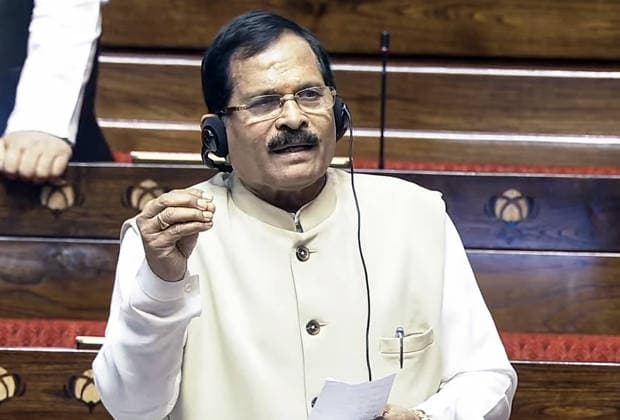 RECORD DATE NOT STATED Rajya Sabha: Monsoon Session 2026 New Delhi, Aug 11 (ANI): MoS Shripad Yesso Naik speaks in the Rajya Sabha during the Monsoon session of Parliament, in New Delhi on Tuesday. (Sansad TV ANI Video Grab) NEW DELHI Delhi India Copyright: xANIx ANI_20260811345