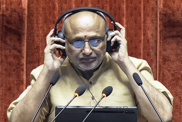 RECORD DATE NOT STATED Rajya Sabha: Monsoon Session 2026 New Delhi, Aug 11 (ANI): Rajya Sabha Chairman CP Radhakrishnan conducts the proceedings of the House during the Monsoon Session of Parliament, in New Delhi on Tuesday. (Sansad TV ANI Video Grab) NEW DELHI Delhi India Copyright: xANIx ANI_20260811346