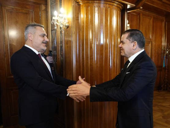 Turkish Foreign Minister Hakan Fidan in Tripoli TRIPOLI, LIBYA - AUGUST 11: (----EDITORIAL USE ONLY - MANDATORY CREDIT - TURKISH FOREIGN MINISTRY HANDOUT - NO MARKETING NO ADVERTISING CAMPAIGNS - DISTRIBUTED AS A SERVICE TO CLIENTS----) Turkish Foreign Minister Hakan Fidan meets with Prime Minister of the Libyan Government of National Unity Abdul Hamid Dbeibeh in Tripoli, Libya on August 11, 2026. Turkish Ministry of Foreign Affairs Anadolu Tripoli Libya. Editorial use only. Please get in touch for any other usage.  Copyright: x2026xAnadoluxTurkishxMinistryxofxForeignxAffairsx