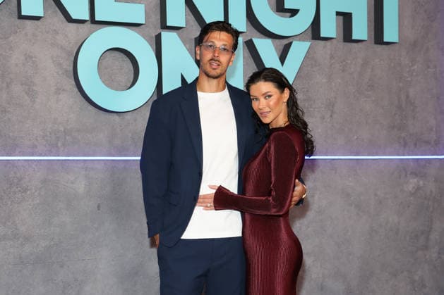 August 11, 2026: BENJAMIN SIEGRIST and BRITTANY HOCKLY attends the Australian Premiere of One Night Only at Hoyts Entertainment Quarter on August 11, 2026 in Sydney, Australia  - ZUMAa155 20260811_aaa_a155_010 Copyright: xChristopherxKhouryx