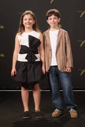 IPA87399422 - Locarno, Switzerland Locarno Film Festival 2026 Alberi erranti film photocall: director and cast In the photo: Iris Barbieri and Argo Barbieri, actors  Copyright: xNickxZonnaxxcopyrightx x xNickxZonnax 87399422