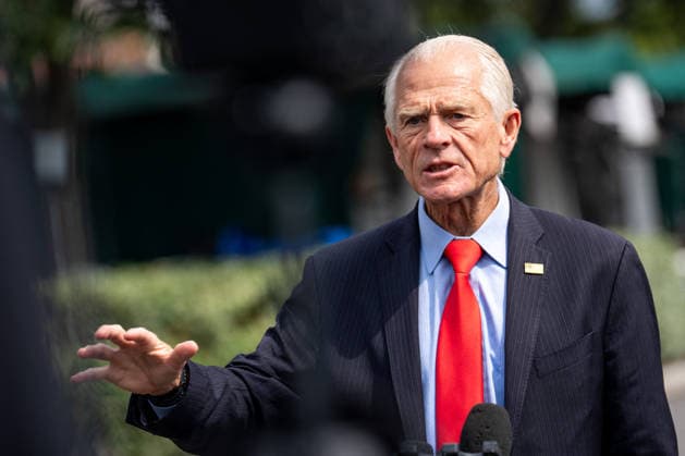 Peter Navarro Speaks To Members Of The Media - DC WASHINGTON, DC - AUGUST 11: Senior Counselor to the President for Trade and Manufacturing Peter Navarro speaks to members of the media at the White House, Tuesday, August 11, 2026, in Washington. Photo by Allison Robbert Pool ABACAPRESS.COM United States  Copyright: xPool ABACAx