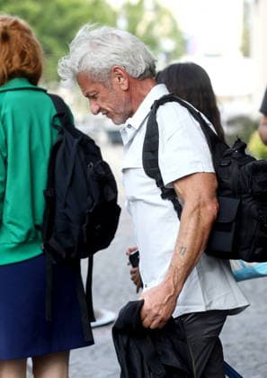 Croatia, Zagreb, 110826. In front of the Esplanade Hotel. Famous American actor Sean Penn leaving the hotel after finishing filming in Zagreb. Photo: Damjan Tadic CROPIX Copyright: xxDamjanxTadicx sean_penn2-110826