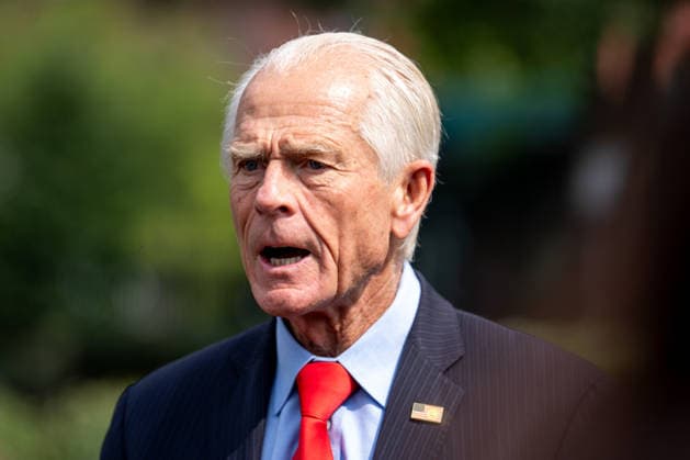 Senior Counselor to the President for Trade and Manufacturing Peter Navarro speaks to members of the media at the White House, Tuesday, August 11, 2026, in Washington, DC.  WAX20260811202 AllisonxRobbert