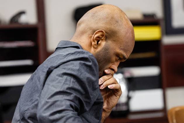 August 11, 2026, Tampa, Florida, USA: Defendant Joseph Killins listens to the prosecution do a direct examination to a witness during his trial inside courtroom 51a of the Hillsborough Courthouse Annex on Tuesday, Aug. 11, 2026, in Tampa. Tampa USA - ZUMAs70_ 20260811_zan_s70_022 Copyright: xJeffereexWoox