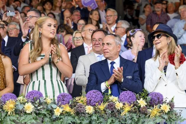 Aken, The Netherlands, 2026-08-11 20:35:37 AACHEN, 11-08-2026, Allianz Park Princess of Orange Princess Amalia attends the opening of the 2026 FEI World Championships in Aachen. The FEI World Championships is a large-scale global equestrian event where world titles are contested in all six equestrian disciplines: dressage, eventing, driving, para-dressage, show jumping, and vaulting. This year, the event is being organized in Aachen, which, like Rotterdam, is known for its Concours Hippique International Officiel (CHIO), and takes place at Allianz Park. PHOTO: NLBeeld Patrick van Emst In the photo: Princess Amalia with Princess Elena of Spain Credit: NL Beeld Patrick van Emst  Copyright: xx x