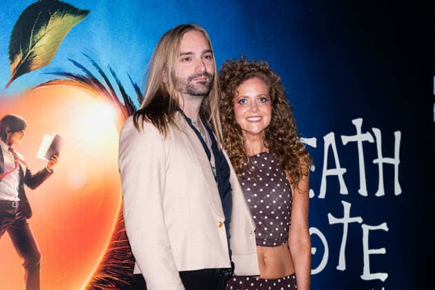 Death Note: The Musical Press Night - VIP Arrivals Dieter Gickel and Charlotte Awbery attend the press night performance of Death Note: The Musical at The Barbican Theatre on August 11, 2026 in London, England., Credit:Lounis Tiar Avalon United Kingdom, London, Barbican Center  Copyright: xLounisxTiarx xAvalonx 1122399352
