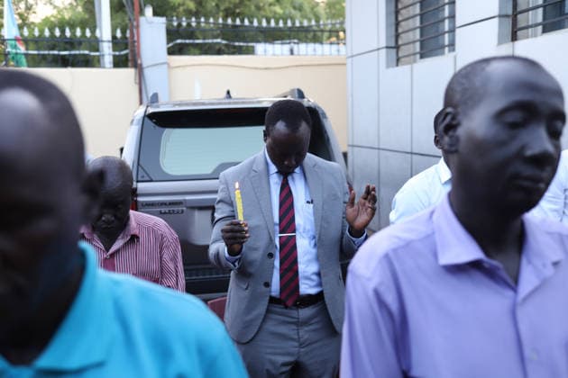 August 11, 2026, Juba, Ces Juba, South Sudan: As burial ceremonies take place in his hometown, staff of the Ministry of Petroleum of the Republic of South Sudan are bidding farewell to their late colleague, Hon. Mayen Wol Jong, who passed away on 4 August 2026 at Aga Khan University Hospital in Nairobi, Kenya...Hon. Mayen Wol Jong was an illustrious South Sudanese lawyer, statesman, and senior public servant. He passed away following multiple organ failure resulting from complications after heart surgery...At the time of his death, he was serving as Senior Technical Advisor and Chairman of the Board of Directors of the Geo Physical Company, a state owned enterprise under the Ministry of Petroleum of the Republic of South Sudan. Juba Sout - ZUMAb132 20260811_zip_b132_005 Copyright: xSamirxBolx