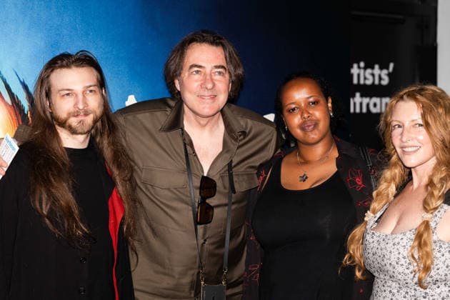 Death Note: The Musical Press Night - VIP Arrivals (L to R) Harvey Kirby Ross, Jonathan Ross, Muna Silver and Jane Goldman attend the press night performance of Death Note: The Musical at The Barbican Theatre on August 11, 2026 in London, England., Credit:Lounis Tiar Avalon United Kingdom, London, Barbican Center  Copyright: xLounisxTiarx xAvalonx 1122398808