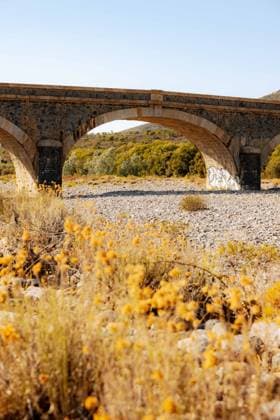 Illustration - Drought in Corsica - France Illustrations of the severe drought affecting Corsica, France are seen in Galeria on August 11, 2026, with the Fango River completely dry at the Pont des Cinq Arcades and parched lands in the Marsulinu valley. Photo by Shootpix ABACAPRESS.COM Galeria France  Copyright: xShootpix ABACAx