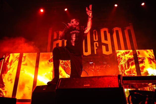 Lamb of God live in Copenhagen, Denmark Copenhagen, Denmark. 11th, August 2026. The American heavy metal band Lamb of God performs a live concert at KB Hallen at Frederiksberg, Copenhagen. Here vocalist Randy Blythe is seen live on stage. Denmark, Copenhagen, K.B. Hallen  Copyright: xGonzalesxPhoto NikolajxBransholmx