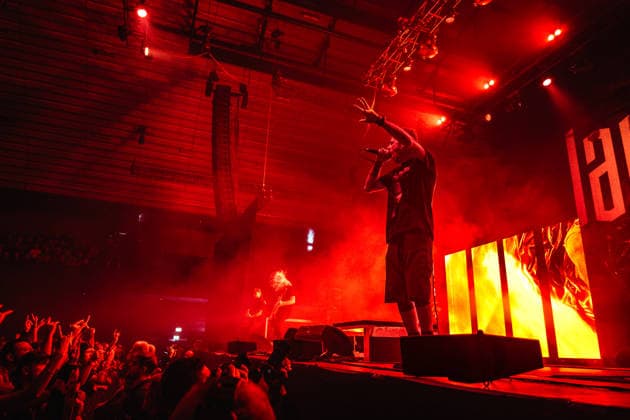 Lamb of God live in Copenhagen, Denmark Copenhagen, Denmark. 11th, August 2026. The American heavy metal band Lamb of God performs a live concert at KB Hallen at Frederiksberg, Copenhagen. Here vocalist Randy Blythe is seen live on stage. Denmark, Copenhagen, K.B. Hallen  Copyright: xGonzalesxPhoto NikolajxBransholmx