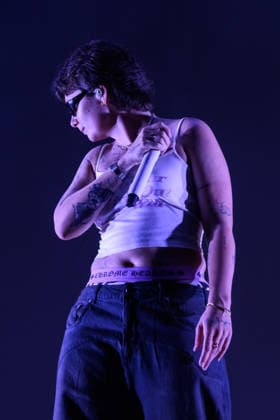 August 11, 2026, Forte Dei Marmi, Lucca, Italy: Singer Francesca Calearo, aka Madame, performs during the concert for her Summer Tour 2026 at the Villa Bertelli Festival location, Forte dei Marmi, 11 08 2026 Forte Dei Marmi Italy  - ZUMAa289 20260811_zia_a289_188 Copyright: xStefanoxDallexLuchex xAgfx
