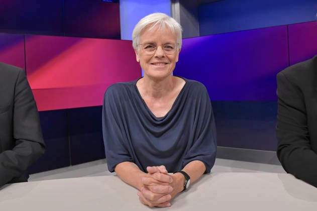 Ulrike Herrmann in der ARD-Talkshow maischberger im Studio Berlin Adlershof. Berlin, 11.08.2026 *** Ulrike Herrmann on the ARD talk show *maischberger* at the studio in Berlin-Adlershof, Berlin, August 11, 2026 Foto:xM.xBehrensx xFuturexImagex maischberger1108_6817