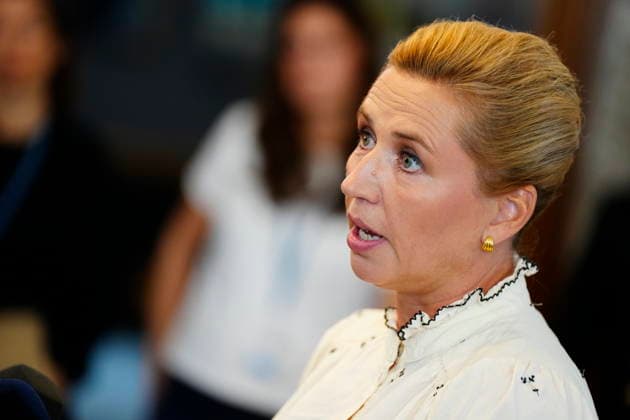 Denmark Migrants Denmarks Prime Minister Mette Frederiksen talks to the media, prior to a meeting in the Parliament with inquires on the migrants who have recently arrived at the Spanish enclave Ceuta, in Copenhagen, Wednesday August 12, 2026 , Copenhagen Denmark *** Denmark Migrants Denmark s Prime Minister Mette Frederiksen speaks to the media prior to a meeting in Parliament to address questions regarding the migrants who recently arrived in the Spanish enclave of Ceuta, in Copenhagen, Wednesday, August 12, 2026, Copenhagen, Denmark  Copyright: SebastianxEliasxUthx spdk20260812-100113-L