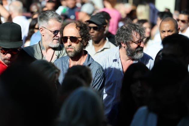 French DJ Kavinsky Funeral in Montmartre - Paris Thomas Bangalter (Daft Punk) arriving to the funeral ceremony for French DJ Vincent Belorgey, better known by his stage name Kavinsky at Saint-Pierre-de-Montmartre Church, perched atop Montmartre hill in the 18th arrondissement of Paris, France on August 12, 2026. Photo by Raphael Lafargue ABACAPRESS.COM Paris Ile-de-France France  Copyright: xLafarguexRaphael ABACAx