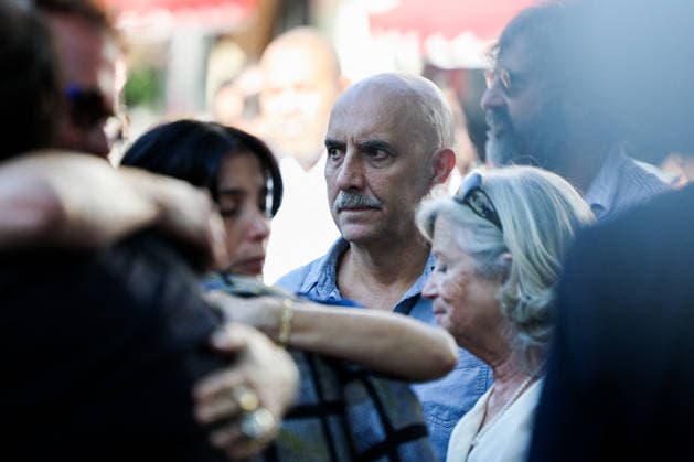 French DJ Kavinsky Funeral in Montmartre - Paris Gaspar Noé, Director arriving to the funeral ceremony for French DJ Vincent Belorgey, better known by his stage name Kavinsky at Saint-Pierre-de-Montmartre Church, perched atop Montmartre hill in the 18th arrondissement of Paris, France on August 12, 2026. Photo by Raphael Lafargue ABACAPRESS.COM Paris Ile-de-France France  Copyright: xLafarguexRaphael ABACAx