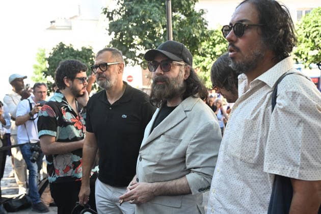 Quentin Dupieux: Funeral of Vincent Belorgey, alias Kavinsky, at the Church of Saint Pierre de Montmartre on August 12, 2026. Christian Liewig, Bestimage. Paris, France  Copyright: xChristianxLiewigx xBestimagexChristianxLiewigx xBestimagex