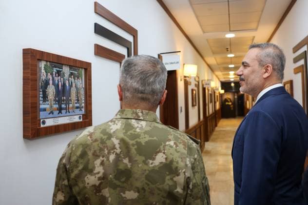 Turkish Foreign Minister Hakan Fidan in Tripoli TRIPOLI, LIBYA - AUGUST 12: (----EDITORIAL USE ONLY MANDATORY CREDIT - TURKISH FOREIGN MINISTRY HANDOUT - NO MARKETING NO ADVERTISING CAMPAIGNS - DISTRIBUTED AS A SERVICE TO CLIENTS----) Turkish Foreign Minister Hakan Fidan (R) meets with Major General Mustafa Kocan (L), Commander of the Turkish Armed Forces Libya Task Group, during his visit in Tripoli, Libya, on August 12, 2026. Turkish Foreign Ministry Handout Anadolu Tripoli Libya. Editorial use only. Please get in touch for any other usage.  Copyright: x2026xAnadoluxTurkishxForeignxMinistryx xHandoutx