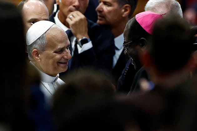 August 12, 2026, Vatican City, VATICAN: Pope Leo XIV during the weekly general audience in Saint Peter s Basilica, in Vatican City, 12 August 2026. ANSA ANGELO CARCONI. Vatican City VATICAN  - ZUMAa110 20260812_zaf_a110_002 Copyright: xAngeloxCarconix