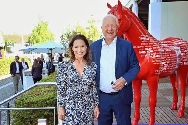Daniela Boff und Tom Buhrow bei der Media Night der FEI World Championships Aachen 2026 im Champions Circle am Reitstadion. Aachen, 11.08.2026 *** Daniela Boff and Tom Buhrow at the Media Night for the 2026 FEI World Championships Aachen in the Champions Circle at the Aachen Equestrian Stadium, August 11, 2026 Foto:xC.xAdolph xFuturexImagex fei_6810