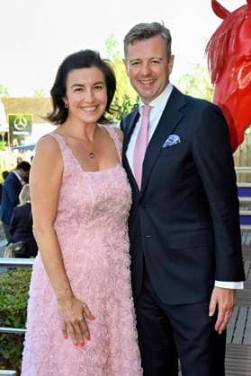 Dorothee Bär mit Ehemann Oliver Bär bei der Media Night der FEI World Championships Aachen 2026 im Champions Circle am Reitstadion. Aachen, 11.08.2026 *** Dorothee Bär with her husband Oliver Bär at the Media Night for the 2026 FEI World Championships Aachen in the Champions Circle at the Aachen Equestrian Stadium, August 11, 2026 Foto:xC.xAdolph xFuturexImagex fei_6832