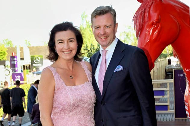 Dorothee Bär mit Ehemann Oliver Bär bei der Media Night der FEI World Championships Aachen 2026 im Champions Circle am Reitstadion. Aachen, 11.08.2026 *** Dorothee Bär with her husband Oliver Bär at the Media Night for the 2026 FEI World Championships Aachen in the Champions Circle at the Aachen Equestrian Stadium, August 11, 2026 Foto:xC.xAdolph xFuturexImagex fei_6834
