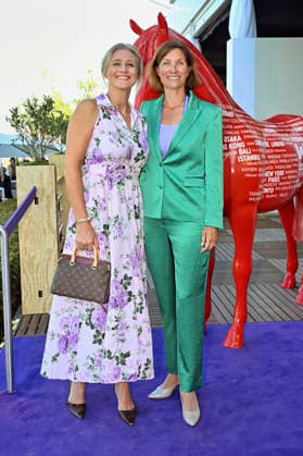 Britta Heidemann und Stefanie Peters bei der Media Night der FEI World Championships Aachen 2026 im Champions Circle am Reitstadion. Aachen, 11.08.2026 *** Britta Heidemann and Stefanie Peters at the Media Night for the 2026 FEI World Championships Aachen in the Champions Circle at the Aachen Equestrian Stadium, August 11, 2026 Foto:xC.xAdolph xFuturexImagex fei_6835