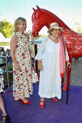 Viola Fromm und Marie-Luise Marjan bei der Media Night der FEI World Championships Aachen 2026 im Champions Circle am Reitstadion. Aachen, 11.08.2026 *** Viola Fromm and Marie Luise Marjan at the Media Night for the 2026 FEI World Championships Aachen in the Champions Circle at the Aachen Equestrian Stadium, August 11, 2026 Foto:xC.xAdolph xFuturexImagex fei_6969