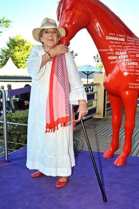 Marie-Luise Marjan bei der Media Night der FEI World Championships Aachen 2026 im Champions Circle am Reitstadion. Aachen, 11.08.2026 *** Marie Luise Marjan at the Media Night for the 2026 FEI World Championships Aachen in the Champions Circle at the Aachen Equestrian Stadium, August 11, 2026 Foto:xC.xAdolph xFuturexImagex fei_6971