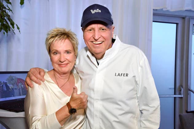 Birgit Lechtermann und Johann Lafer bei der Media Night der FEI World Championships Aachen 2026 im Champions Circle am Reitstadion. Aachen, 11.08.2026 *** Birgit Lechtermann and Johann Lafer at the Media Night for the 2026 FEI World Championships Aachen in the Champions Circle at the Aachen Equestrian Stadium, August 11, 2026 Foto:xC.xAdolph xFuturexImagex fei_7010