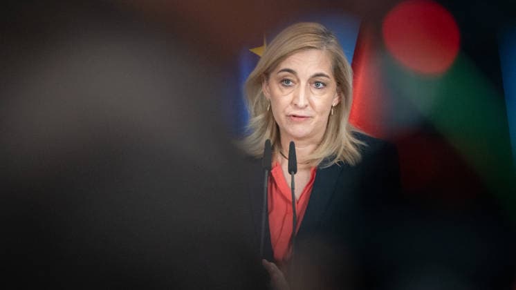 Nina Warken, Bundesministerin für besondere Aufgaben, Chefin des Bundeskanzleramtes und Beauftragte der Bundesregierung für die Nachrichtendienste des Bundes, während der Pressekonferenz im Kanzleramt;Pressekonferenz zur Reform des Rechts der Nachrichtendienste im Bundeskanzleramt, Berlin Berlin Deutschland Bundeskanzleramt *** Nina Warken, Federal Minister for Special Tasks, Head of the Federal Chancellery, and Federal Government Commissioner for the Federal Intelligence Services, during a press conference at the Federal Chancellery on the reform of intelligence service legislation, Berlin, Germany, Federal Chancellery