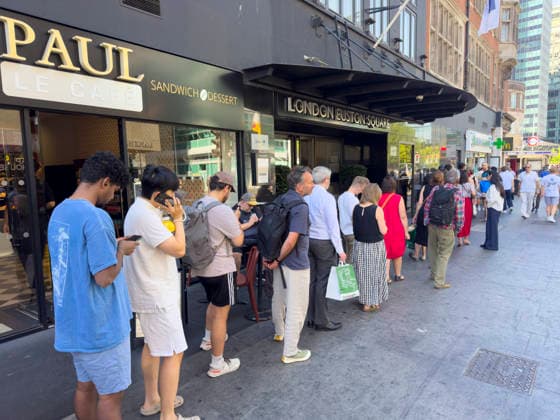 August 12, 2026, London, London, UK: London, UK. People queue outside the Grafton Pharmacy on Tottenham Court Road to buy Ã‚Â£8 solar eclipse glasses to view this evenings total solar eclipse. The eclipse will be visible for most of the UK population. London UK  - ZUMAl94_ 20260812_zaf_l94_016 Copyright: xRayxTangx