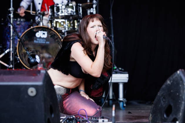 Fuzzycat Organ Quartet live at Oyafestivalen 2026 Oslo, Norway. 12th, August 2026. The Norwegian band Fuzzycat Organ Quartet performs a live concert during the Norwegian music festival Oyafestivalen 2026 in Oslo. Here vocalist Synne Hellebo is seen live on stage Norway, Oslo  Copyright: xGonzalesxPhoto KetilxMartinsenx