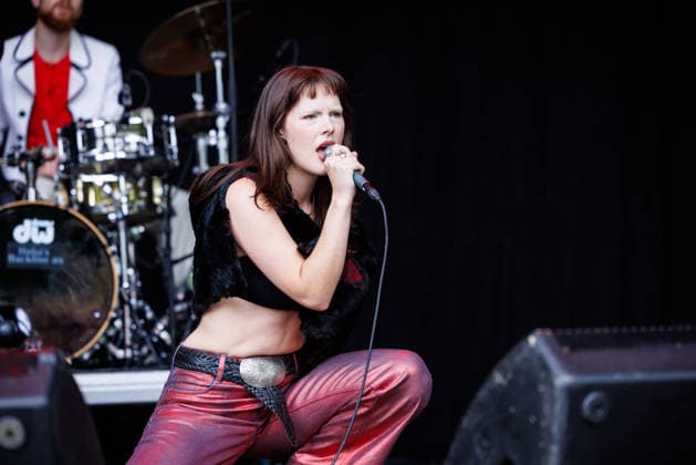 Fuzzycat Organ Quartet live at Oyafestivalen 2026 Oslo, Norway. 12th, August 2026. The Norwegian band Fuzzycat Organ Quartet performs a live concert during the Norwegian music festival Oyafestivalen 2026 in Oslo. Here vocalist Synne Hellebo is seen live on stage Norway, Oslo  Copyright: xGonzalesxPhoto KetilxMartinsenx