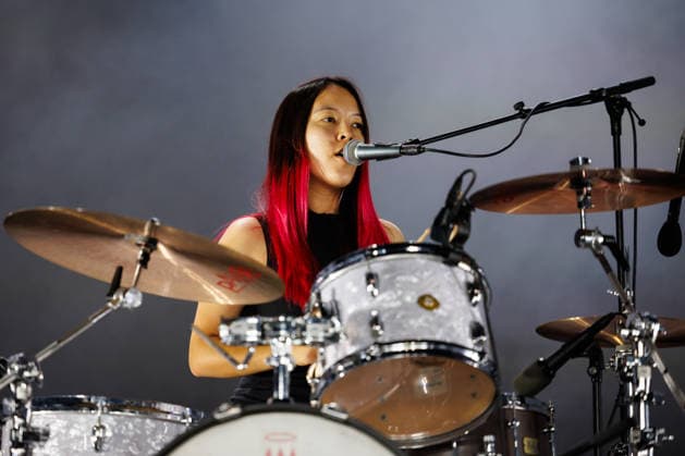 Sailor Honeymoon live at Oyafestivalen 2026 Oslo, Norway. 12th, August 2026. The South Korean punk rock band Sailor Honeymoon performs a live concert during the Norwegian music festival Oyafestivalen 2026 in Oslo. Here drummer and singer Abi Raymaker is seen live on stage. Norway, Oslo  Copyright: xGonzalesxPhoto KetilxMartinsenx