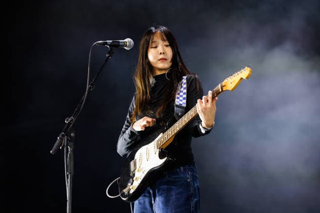 Sailor Honeymoon live at Oyafestivalen 2026 Oslo, Norway. 12th, August 2026. The South Korean punk rock band Sailor Honeymoon performs a live concert during the Norwegian music festival Oyafestivalen 2026 in Oslo. Here guitarist and vocalist Zaeeun Shin is seen live on stage. Norway, Oslo  Copyright: xGonzalesxPhoto KetilxMartinsenx
