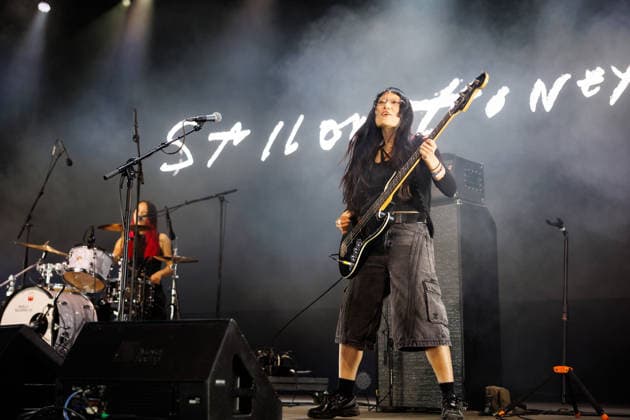 Sailor Honeymoon live at Oyafestivalen 2026 Oslo, Norway. 12th, August 2026. The South Korean punk rock band Sailor Honeymoon performs a live concert during the Norwegian music festival Oyafestivalen 2026 in Oslo. Here bass player and singer Kim Yerim is seen live on stage. Norway, Oslo  Copyright: xGonzalesxPhoto KetilxMartinsenx