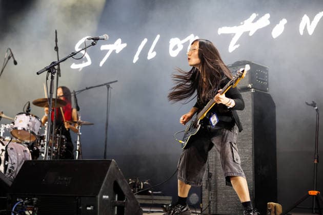 Sailor Honeymoon live at Oyafestivalen 2026 Oslo, Norway. 12th, August 2026. The South Korean punk rock band Sailor Honeymoon performs a live concert during the Norwegian music festival Oyafestivalen 2026 in Oslo. Here bass player and singer Kim Yerim is seen live on stage. Norway, Oslo  Copyright: xGonzalesxPhoto KetilxMartinsenx