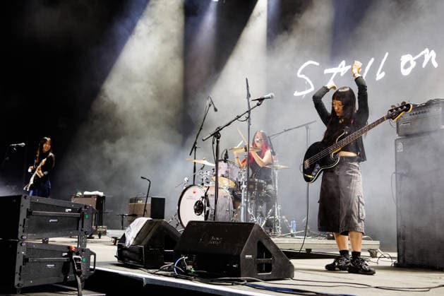 Sailor Honeymoon live at Oyafestivalen 2026 Oslo, Norway. 12th, August 2026. The South Korean punk rock band Sailor Honeymoon performs a live concert during the Norwegian music festival Oyafestivalen 2026 in Oslo. Here bass player and singer Kim Yerim is seen live on stage. Norway, Oslo  Copyright: xGonzalesxPhoto KetilxMartinsenx