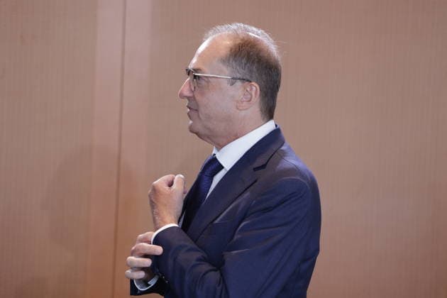 Alexander Dobrindt (CSU), Bundesinnenminister, Deutschland, Berlin, Bundeskanzleramt, Das Bundeskabinett befasst sich in seiner 55. Sitzung am 12. August 2026 unter anderem mit dem Gesetzentwurf zur Einführung einer Frühstartrente. *** Alexander Dobrindt (CSU), Federal Minister of the Interior, Germany, Berlin, Federal Chancellery: At its 55th meeting on August 12, 2026, the Federal Cabinet will address, among other things, the bill to introduce an early retirement pension.