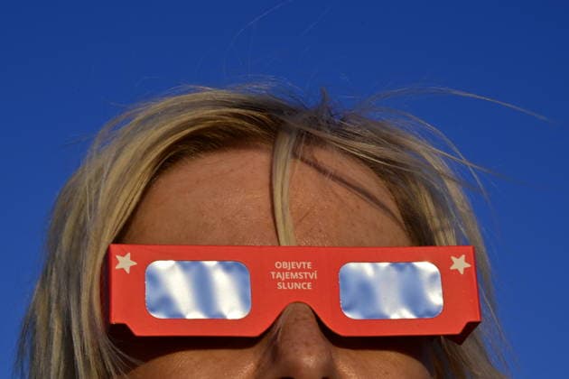 People observe partial solar eclipse in Brno Region, Czech Republic, August 12, 2026. (CTKxPhoto VaclavxSalek) CTKPhotoP2026081206477  CTKPhotoP2026081206477
